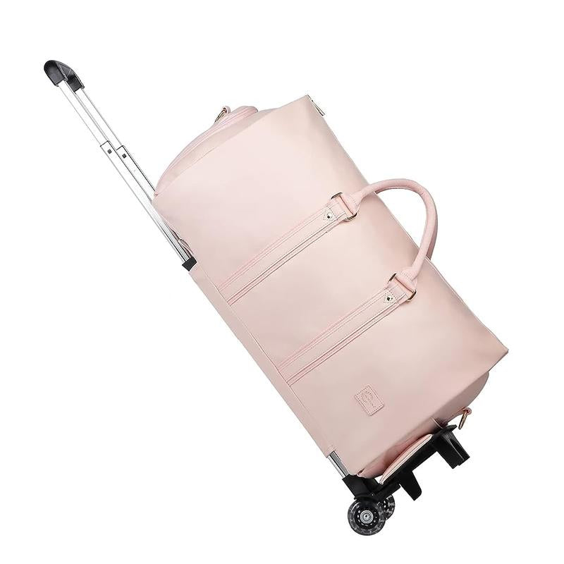 SEYFOCNIA Dealsforyoudays Rolling Garment Bags for Travel Convertible Duffle with Wheels Roller Bag Carry on Luggage Weekender Design