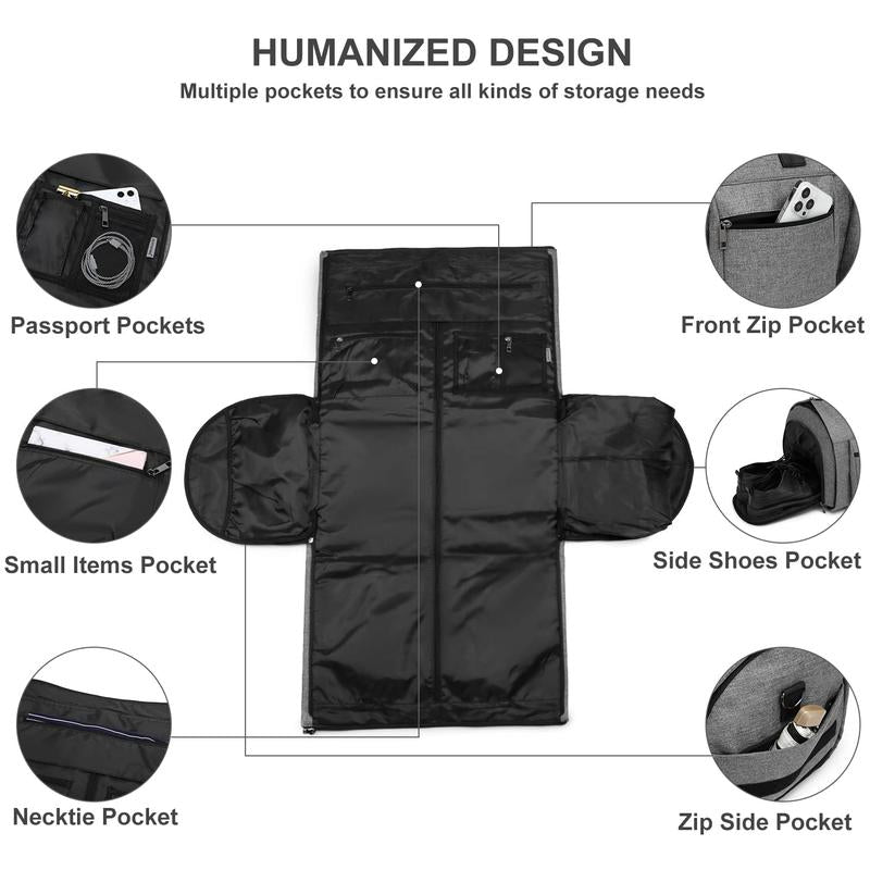 SEYFOCNIA Dealsforyoudays Rolling Garment Bags for Travel Convertible Duffle with Wheels Roller Bag Carry on Luggage Weekender Design
