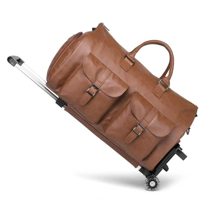 SEYFOCNIA Dealsforyoudays Rolling Garment Bags for Travel Convertible Duffle with Wheels Roller Bag Carry on Luggage Weekender Design
