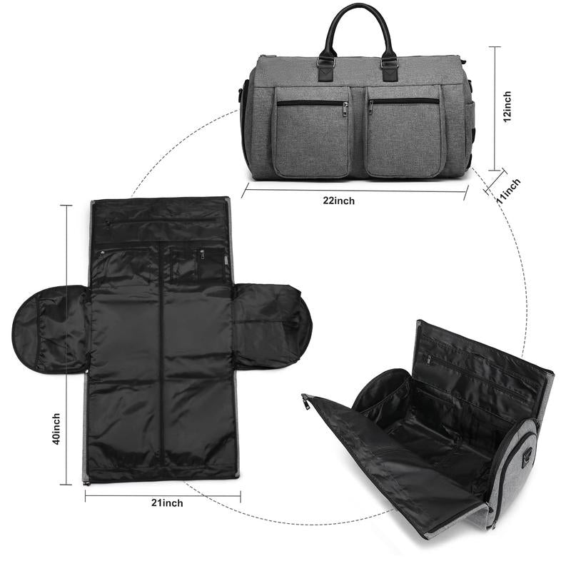 SEYFOCNIA Dealsforyoudays Rolling Garment Bags for Travel Convertible Duffle with Wheels Roller Bag Carry on Luggage Weekender Design