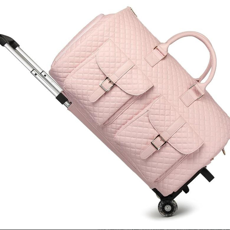 SEYFOCNIA Dealsforyoudays Rolling Garment Bags for Travel Convertible Duffle with Wheels Roller Bag Carry on Luggage Weekender Design