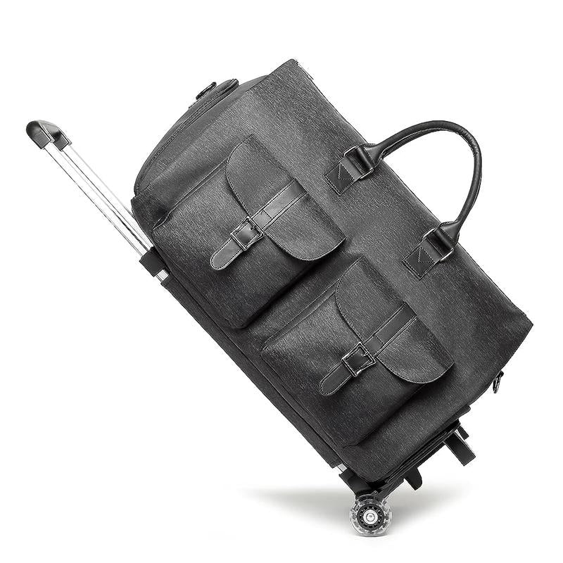 SEYFOCNIA Dealsforyoudays Rolling Garment Bags for Travel Convertible Duffle with Wheels Roller Bag Carry on Luggage Weekender Design